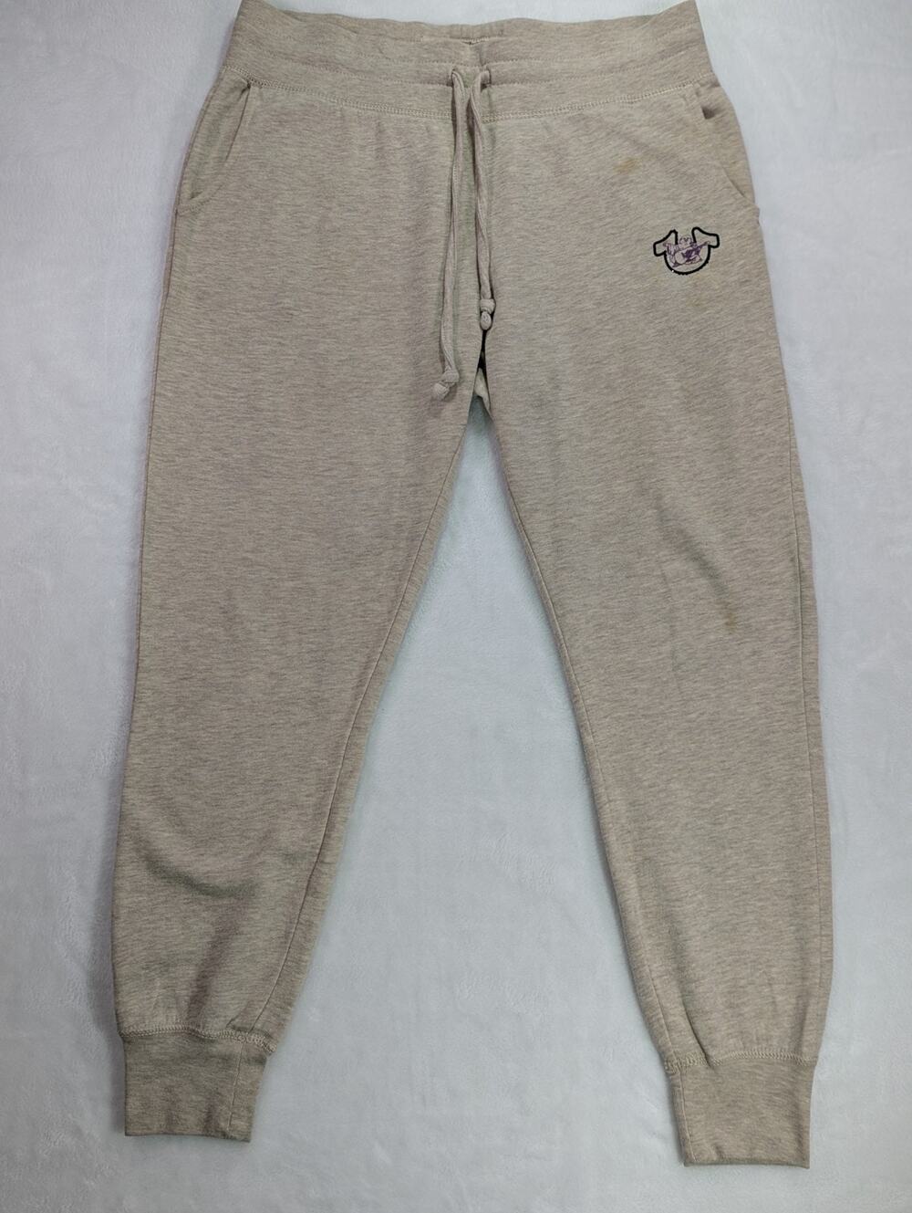 True Religion Buddha Seal Beige Sweatpants Women's M
